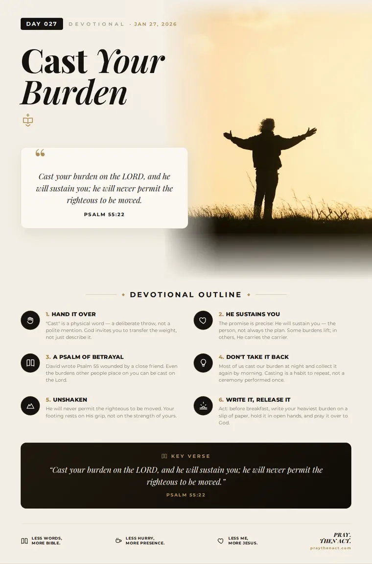 Day 027 — Cast Your Burden
