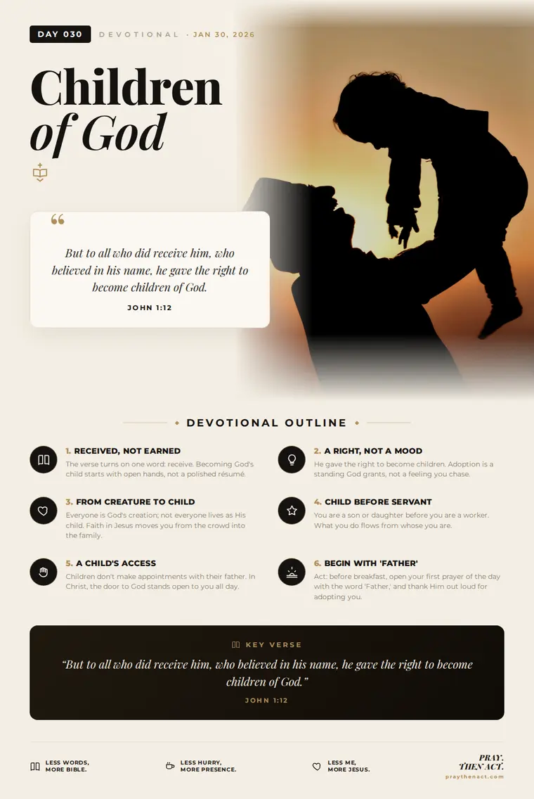 Day 030 — Children of God