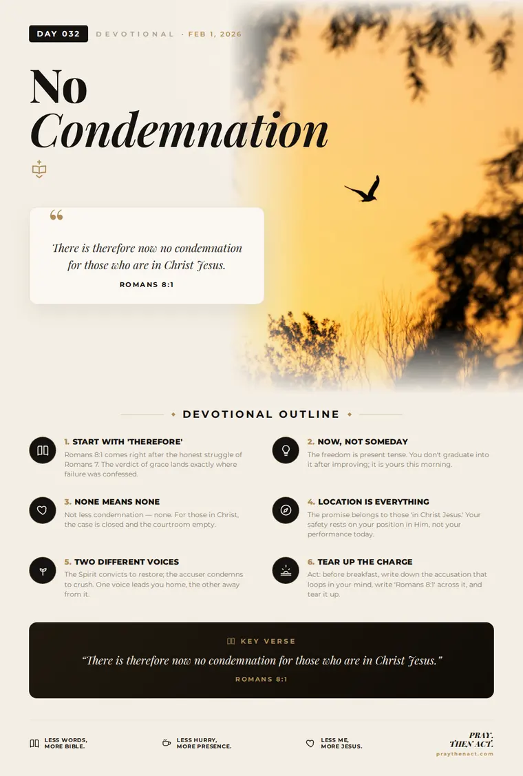 Day 032 — No Condemnation