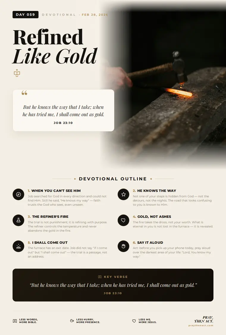 Day 059 — Refined Like Gold