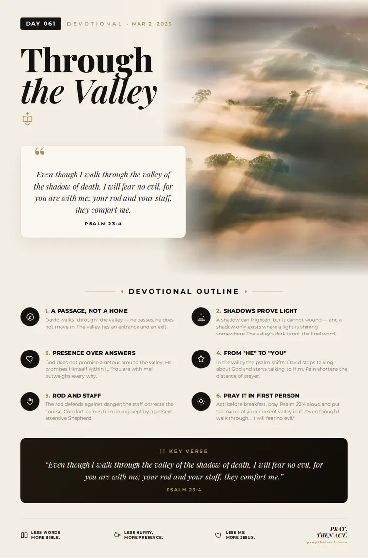 Day 061 — Through the Valley
