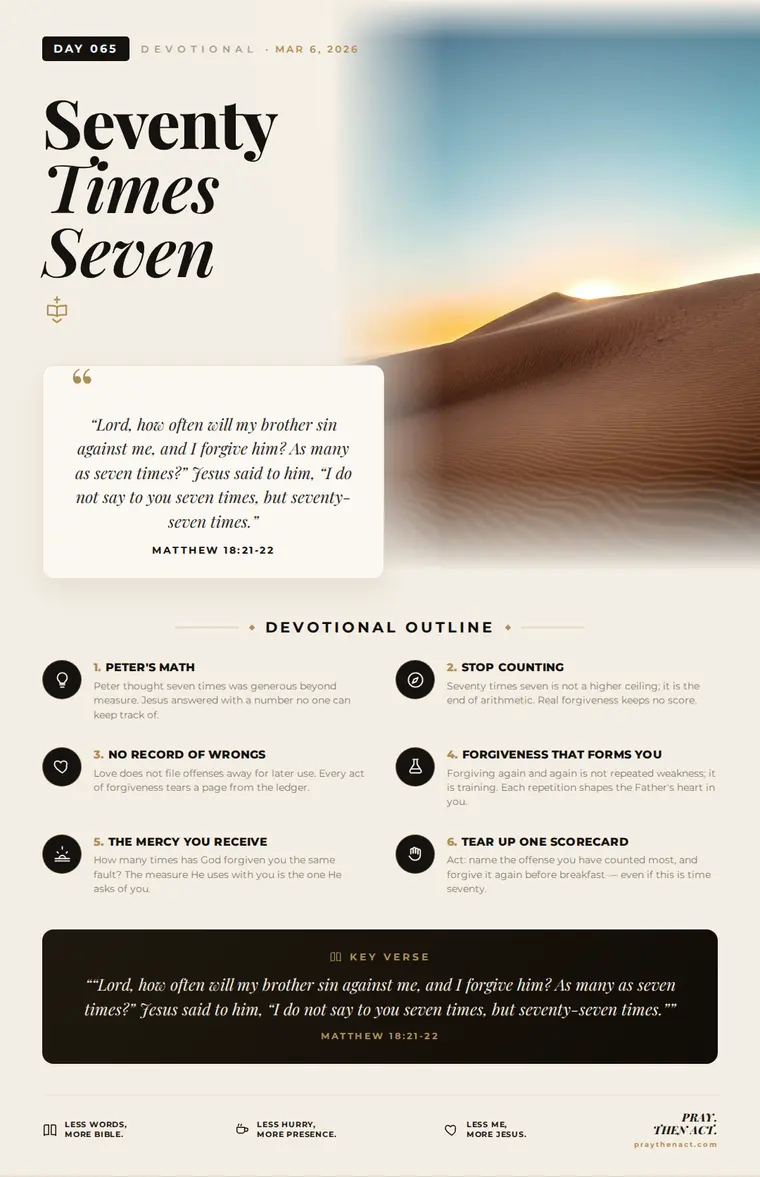 Day 065 — Seventy Times Seven