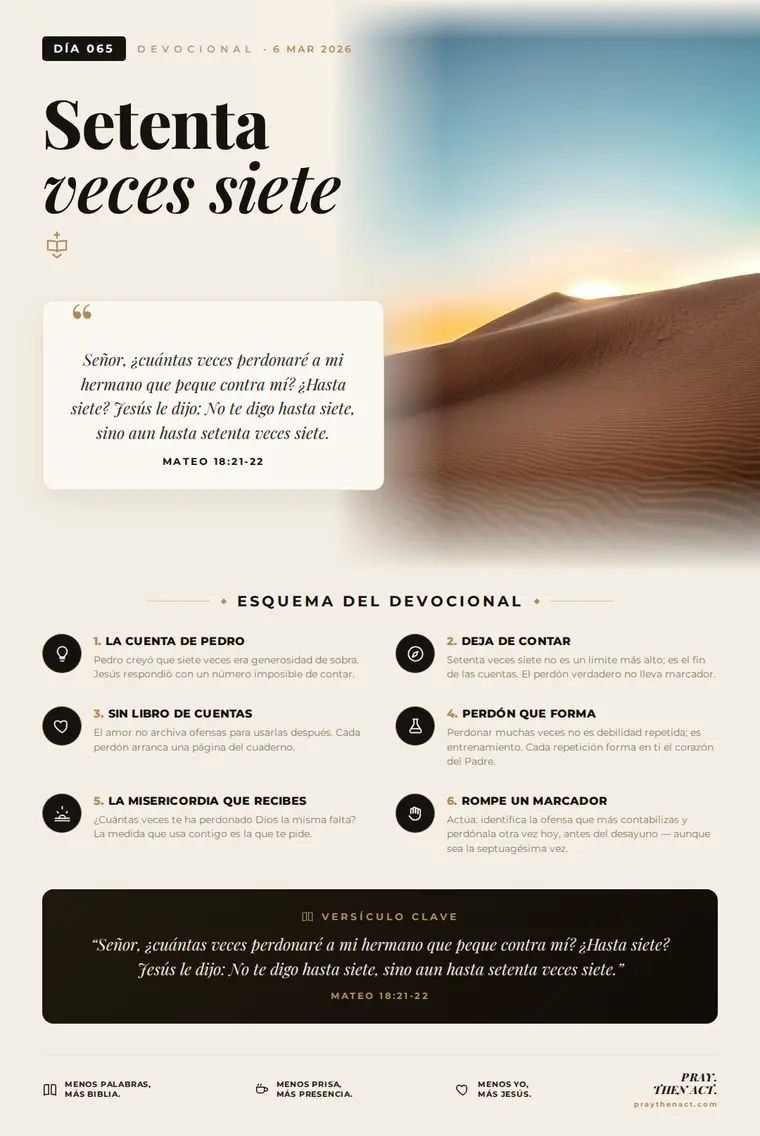 Día 065 — Setenta veces siete