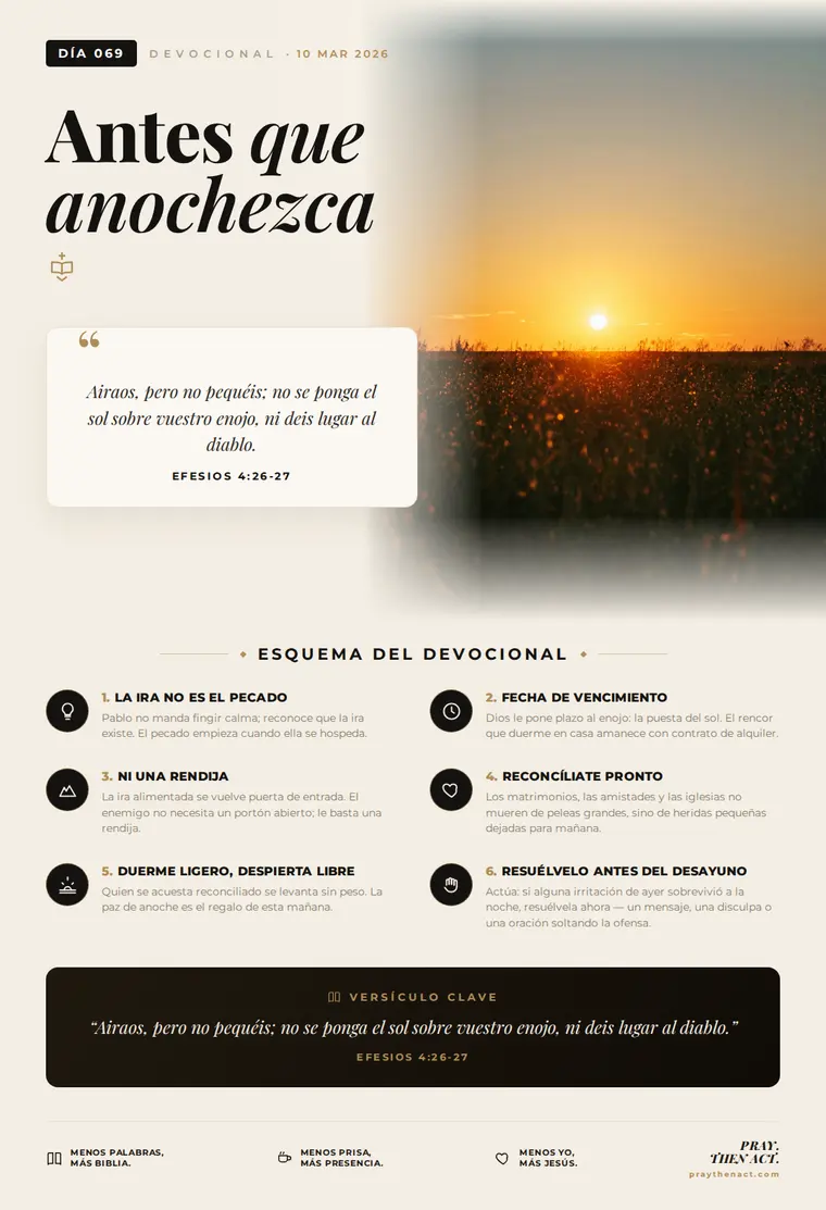 Día 069 — Antes que anochezca
