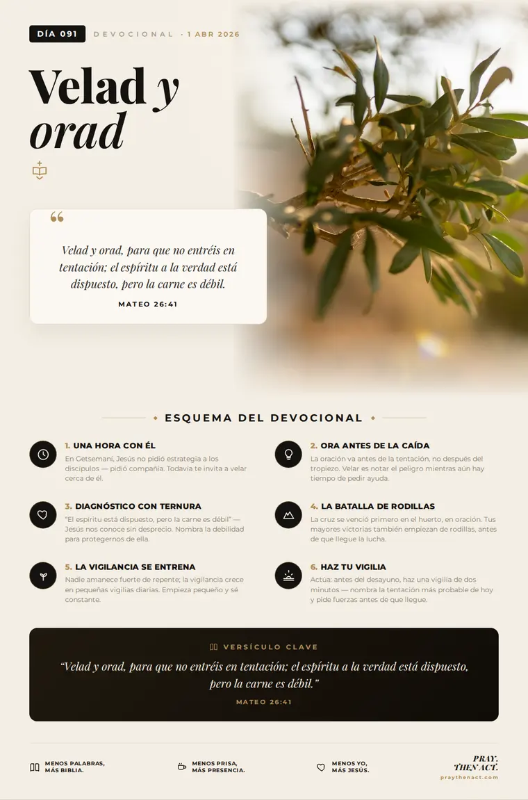 Día 091 — Velad y orad