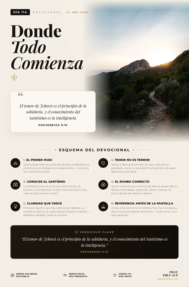 Día 114 — Donde Todo Comienza