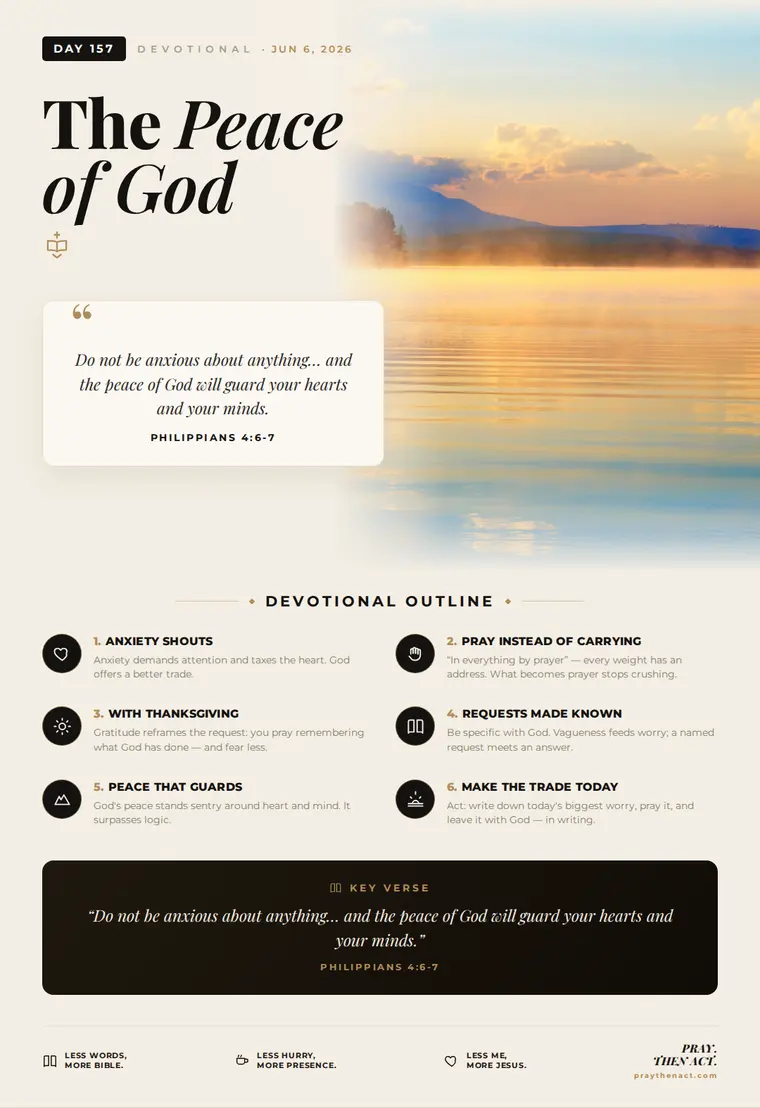 Day 157 — The Peace of God