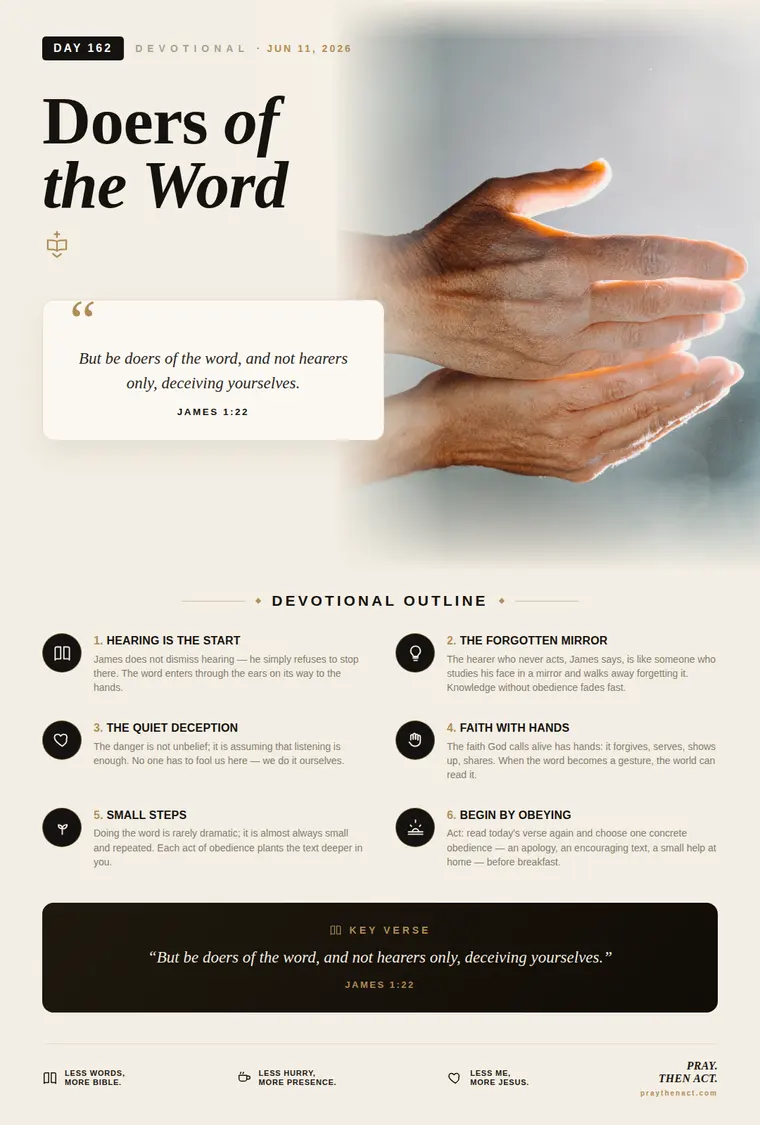 DAY 162 — Doers of the Word